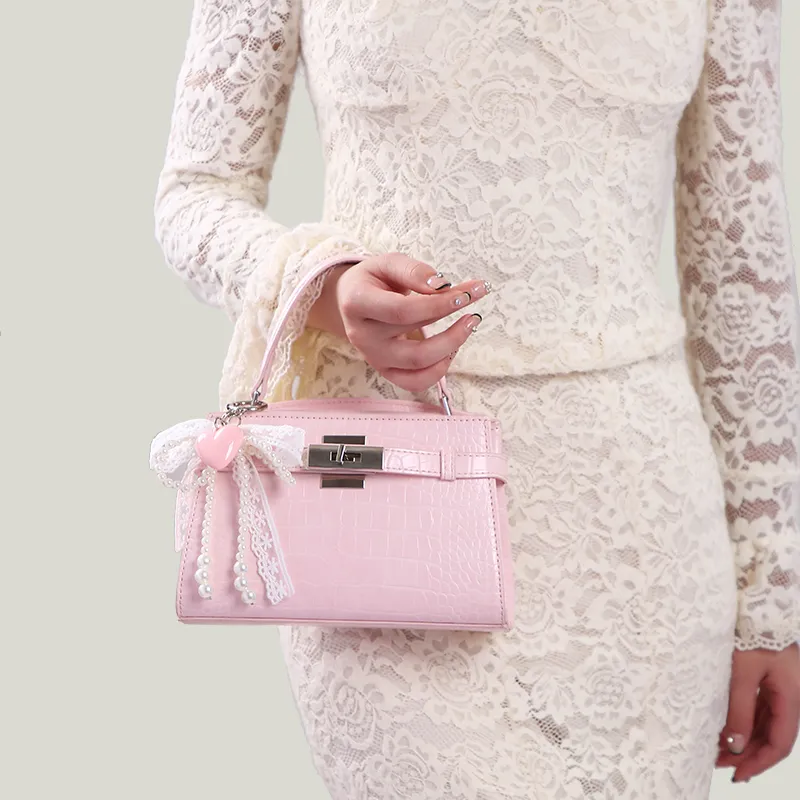 Carit&Koty Polyurethane Handbag Women's Pink-5