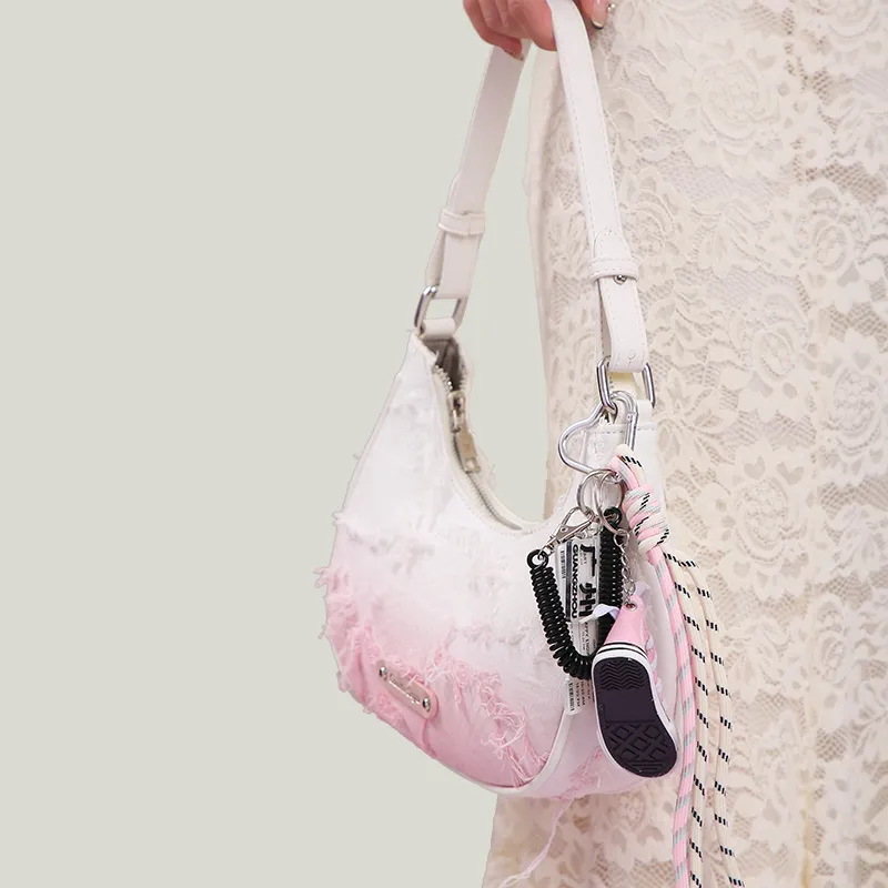 Carit&Koty GUIMISIYU Collaboration PU Shoulder Bag Women's Gradient Pink-4
