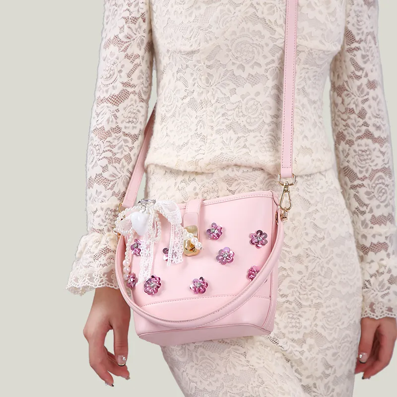 Carit&Koty PU Handbag Regular Women's Pink-5
