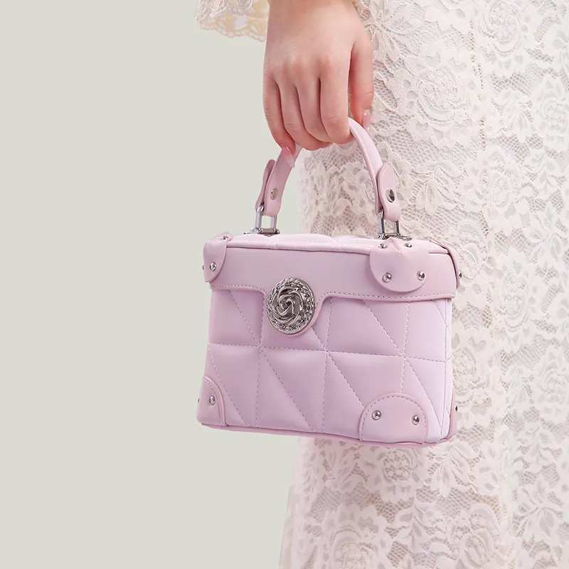 Carit&Koty Polyurethane Synthetic Leather Handbag Regular Women's Pink-5
