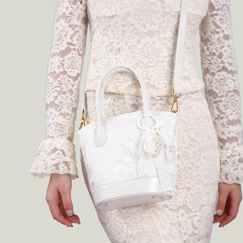Carit&Koty PU Handbag Regular Women's White-6