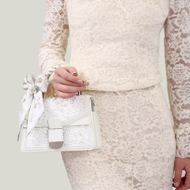 Carit&Koty PU Shoulder Bag, Crossbody Bag, Handbag Regular Women's White-5