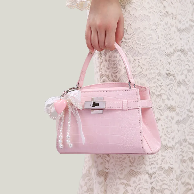 Carit&Koty Polyurethane Handbag Women's Pink-4