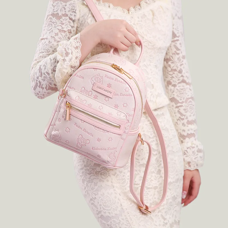 Carit&Koty Polyurethane/Synthetic Leather Backpack Regular Women's Multicolor-6