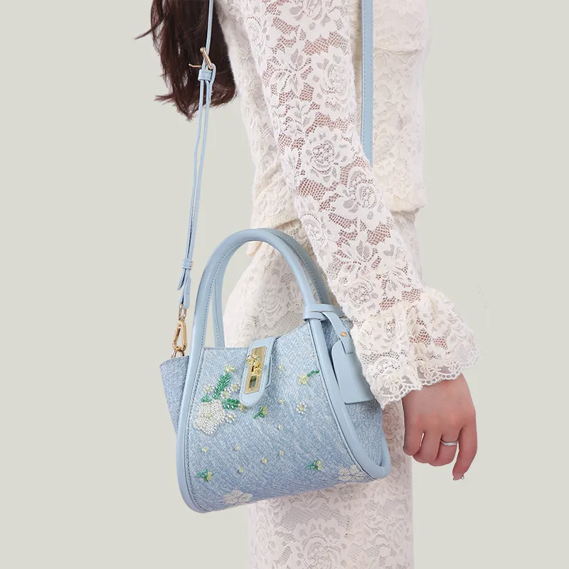 Carit&Koty PU Handbag Regular Women's Blue-6