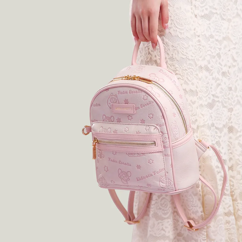 Carit&Koty Polyurethane/Synthetic Leather Backpack Regular Women's Multicolor-4