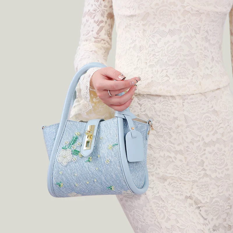 Carit&Koty PU Handbag Regular Women's Blue-5