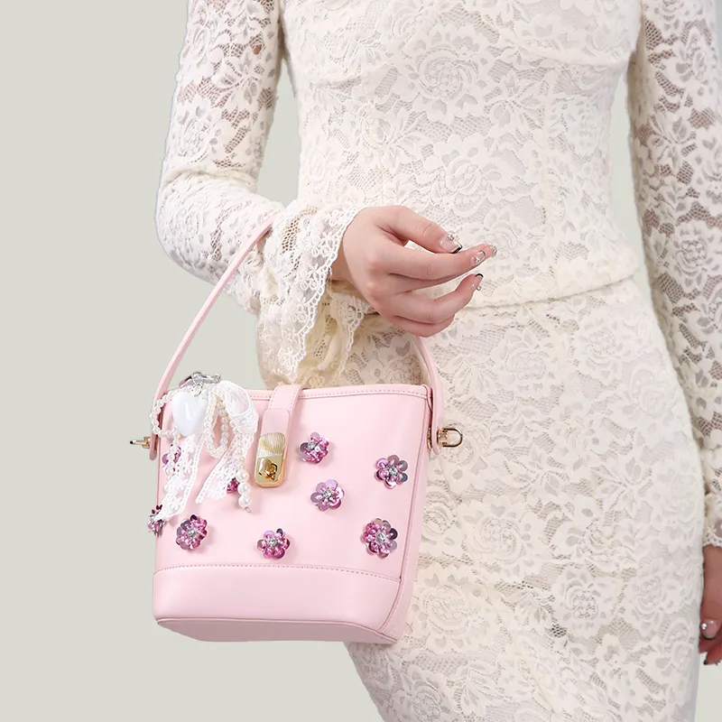 Carit&Koty PU Handbag Regular Women's Pink-4
