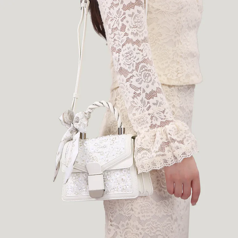 Carit&Koty PU Shoulder Bag, Crossbody Bag, Handbag Regular Women's White-6