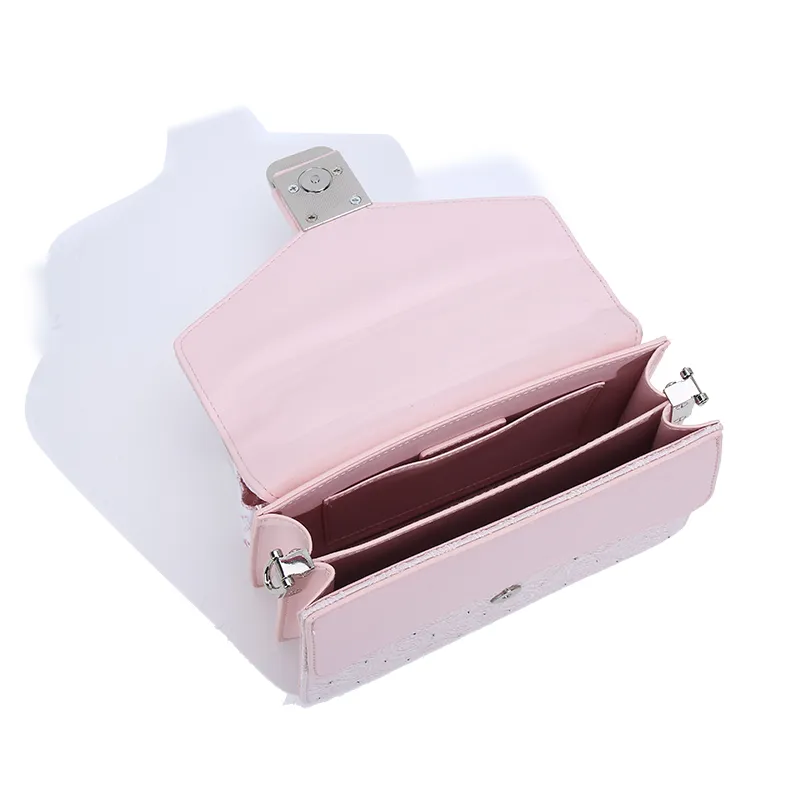 Carit&Koty Polyurethane Handbag Women's Pink/White-2