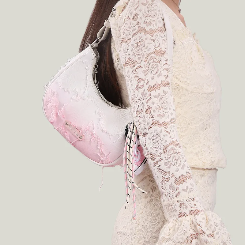 Carit&Koty GUIMISIYU Collaboration PU Shoulder Bag Women's Gradient Pink-6