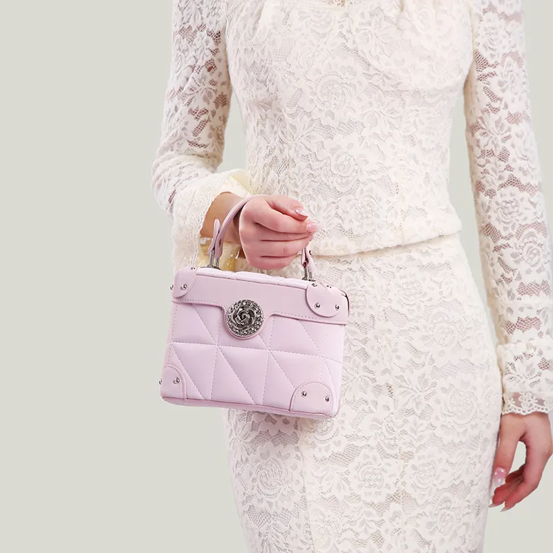 Carit&Koty Polyurethane Synthetic Leather Handbag Regular Women's Pink-6