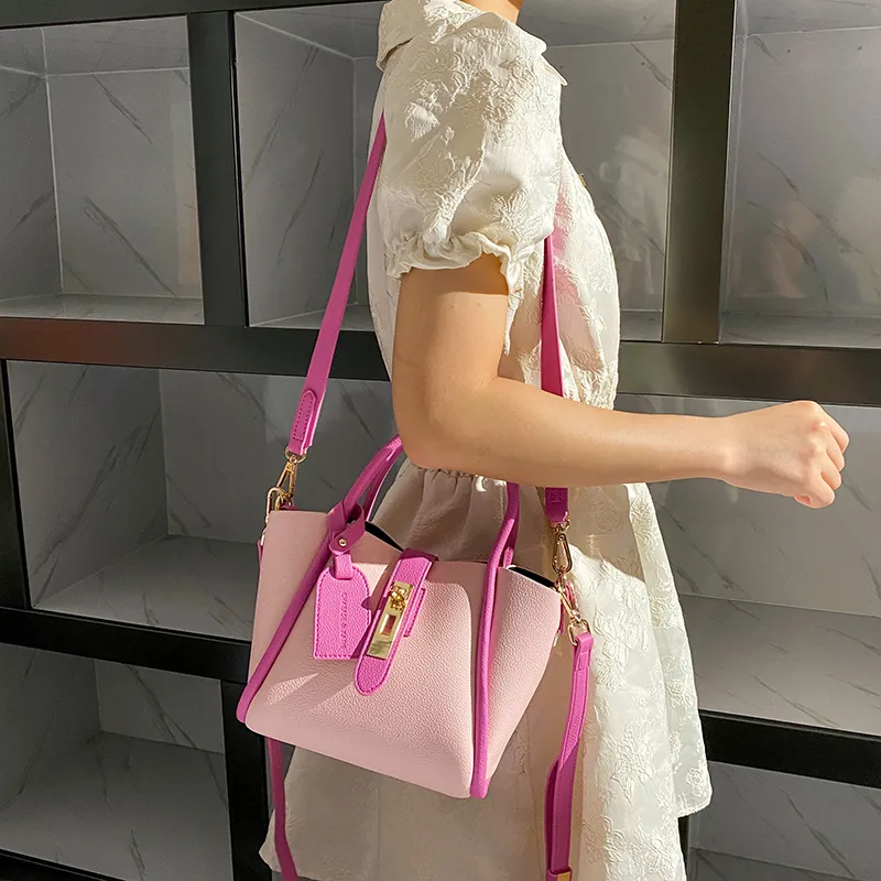 Carit&Koty Polyurethane/Synthetic Leather One Shoulder Handbags Regular Women's Pink-6