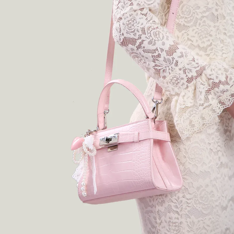 Carit&Koty Polyurethane Handbag Women's Pink-6