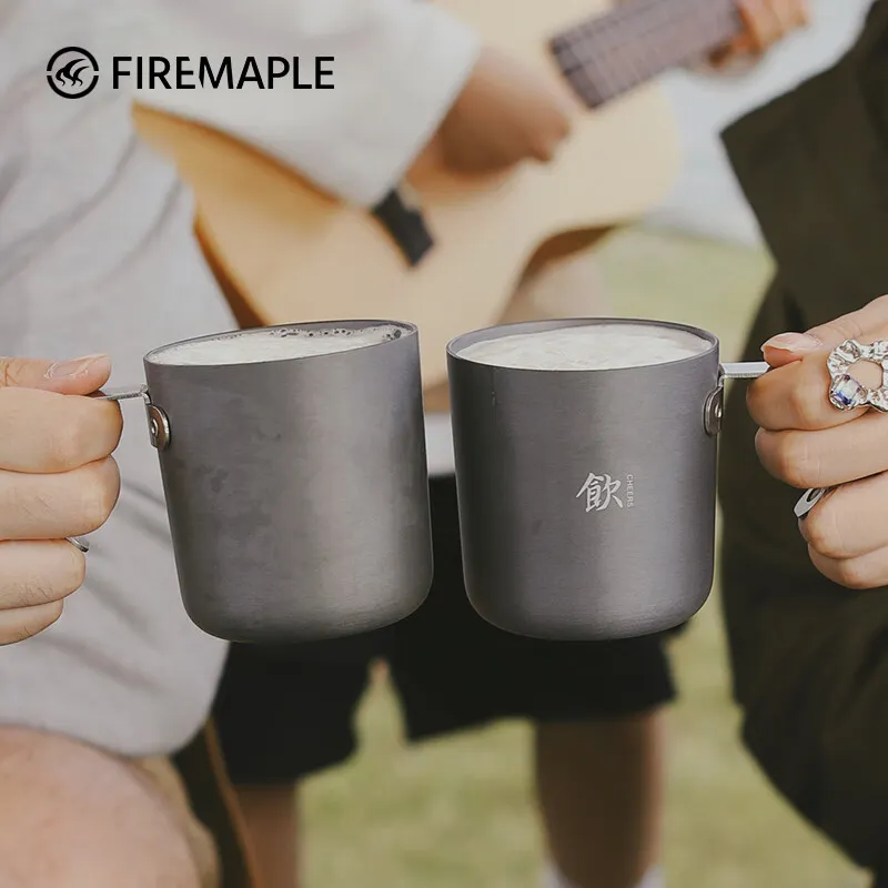 FIRE-MAPLE Outdoor Water Equipment Water Container 330ml Camping Aluminum Stainless Steel 80mm*107mm-1