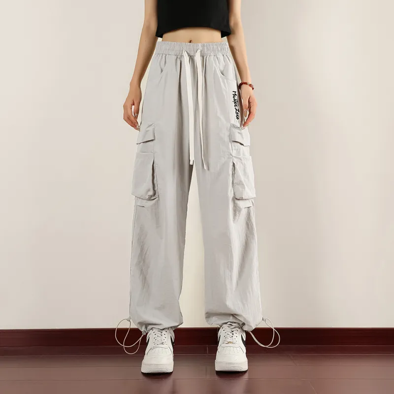 MZ 3D Effect Logo Casual Pants Unisex-25