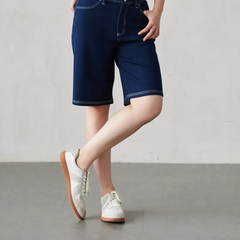 YLI Denim Shorts Women's Denim Blue-4