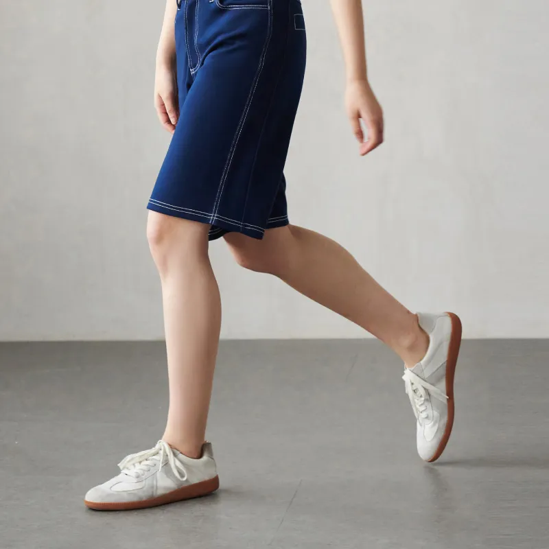 YLI Denim Shorts Women's Denim Blue-6