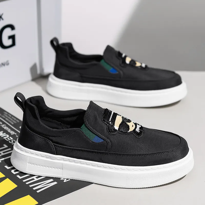 Skate Park Low-Top Skateboard Shoes Men's Black-3