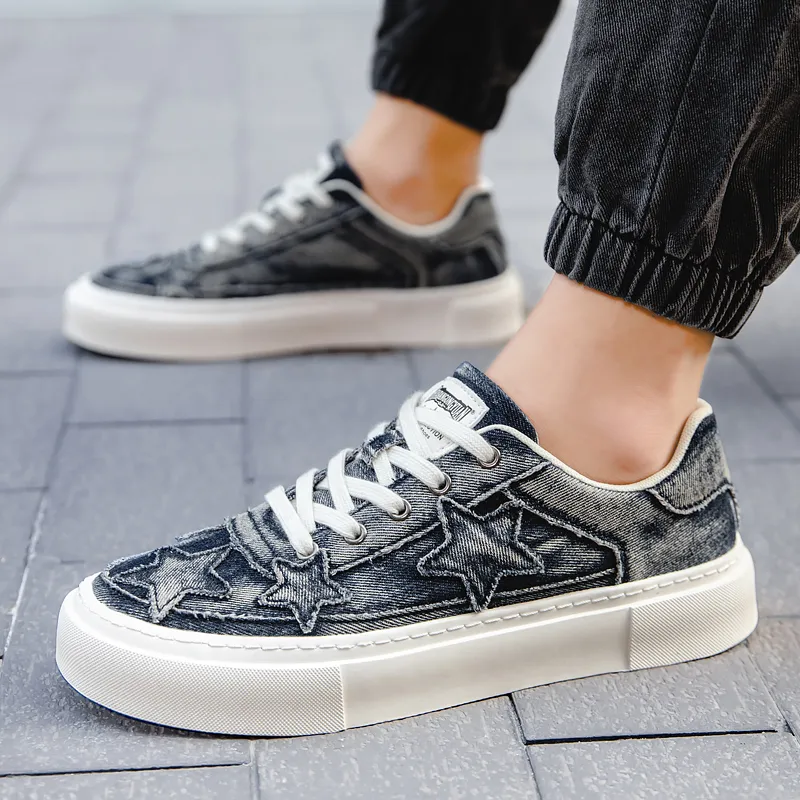 Skate Park Anti-Slip And Wear-Resistant Height Increasing Low-Top Skateboard Shoes Men's-7