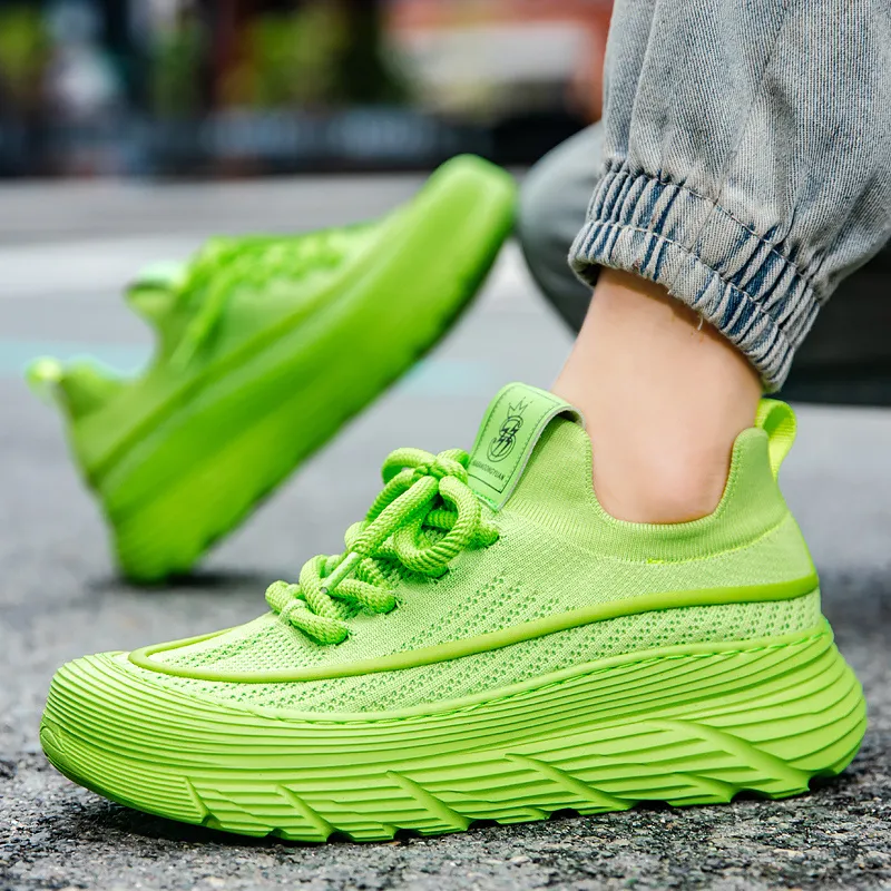 Skate Park Height Increasing Wear-Resistant Low-Top Running Shoes Men's-27
