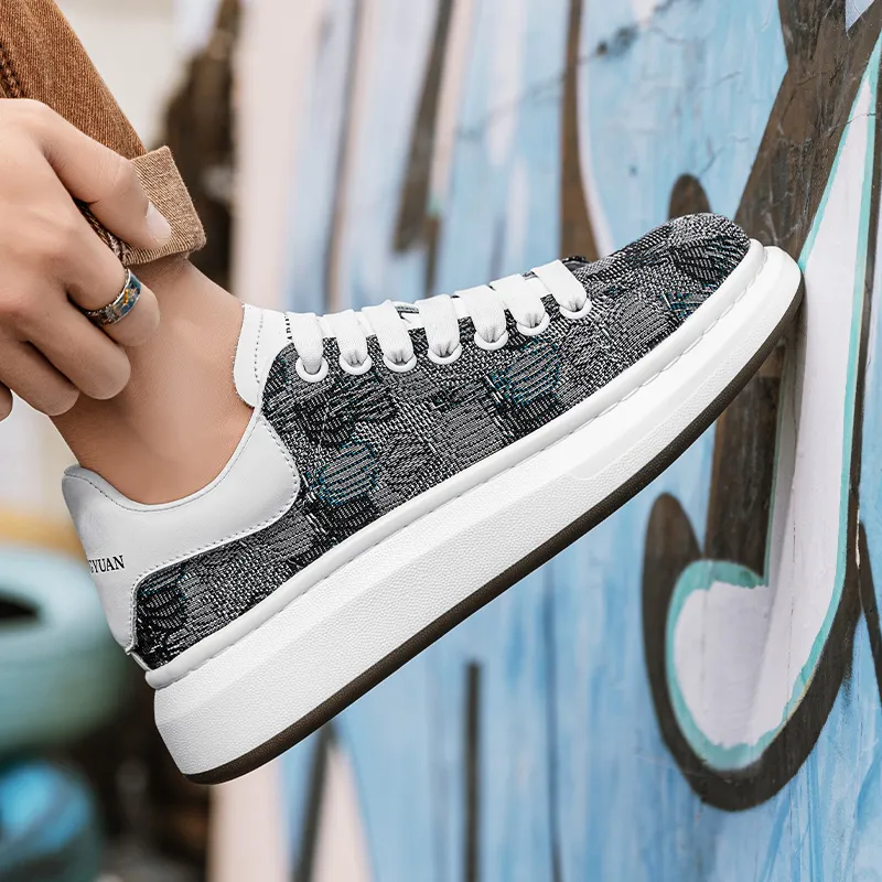 Skate Park Height Increasing Low-Top Skateboard Shoes Men's-11