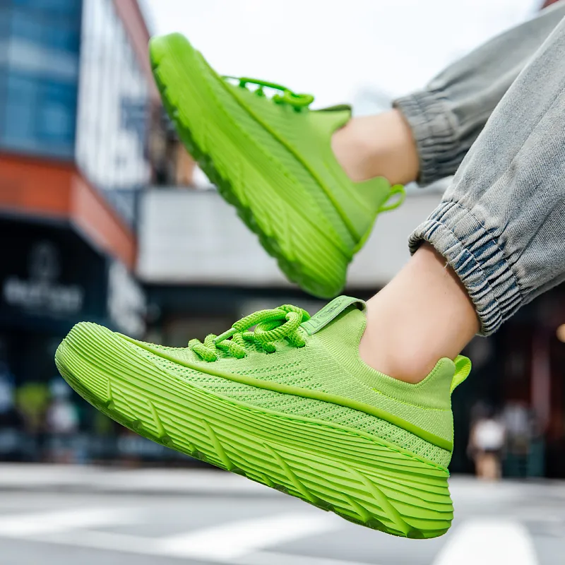 Skate Park Height Increasing Wear-Resistant Low-Top Running Shoes Men's-30
