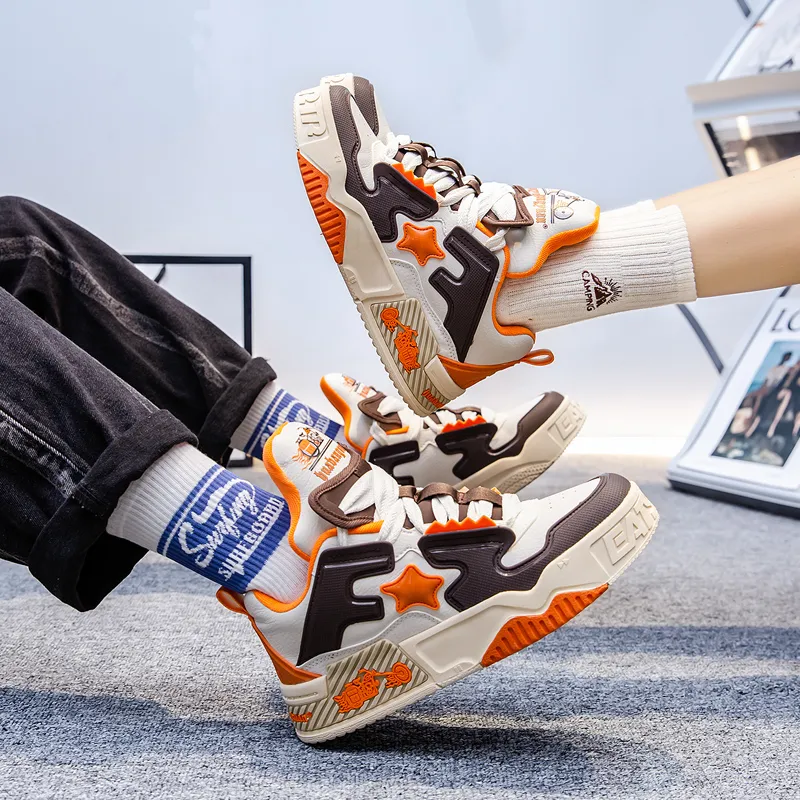 Skate Park Mid-Top Skateboard Shoes Unisex-12