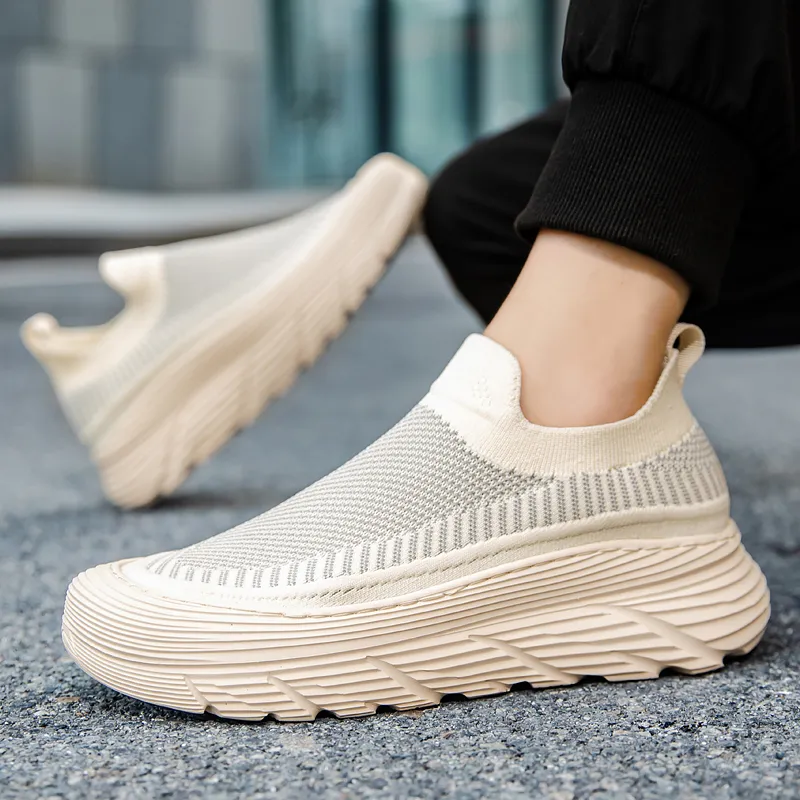 Skate Park Height Increasing Anti Slip And Wear Resistant Low Top Casual Shoes Men's-5