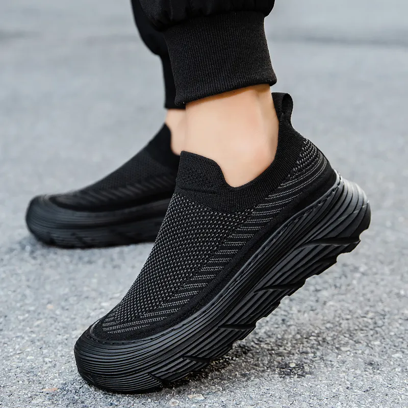 Skate Park Height Increasing Anti Slip And Wear Resistant Low Top Casual Shoes Men's-19