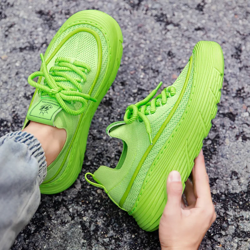Skate Park Height Increasing Wear-Resistant Low-Top Running Shoes Men's-28