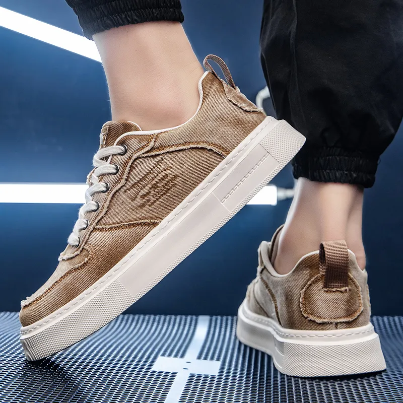Skate Park Slip-Resistant Cushioning Wear-Resistant Low-Top Skateboard Shoes Men's-25