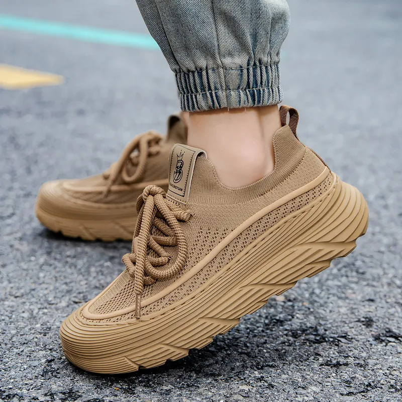 Skate Park Height Increasing Wear-Resistant Low-Top Running Shoes Men's-41