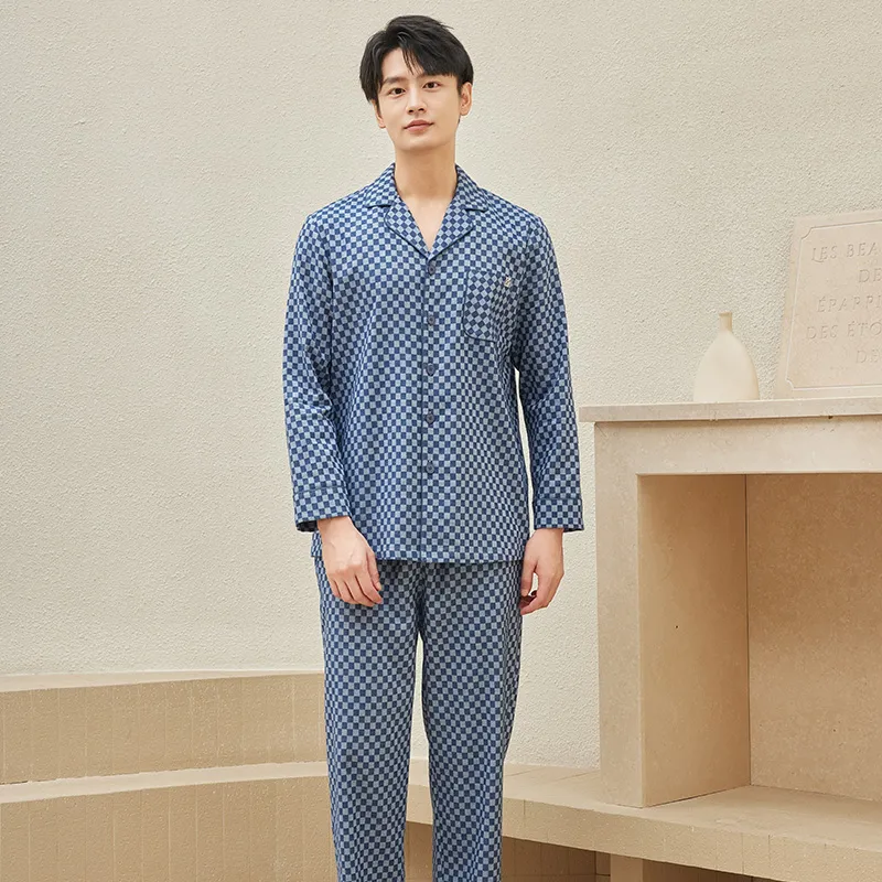 MB Pajama Set Men's Planet Blue-2