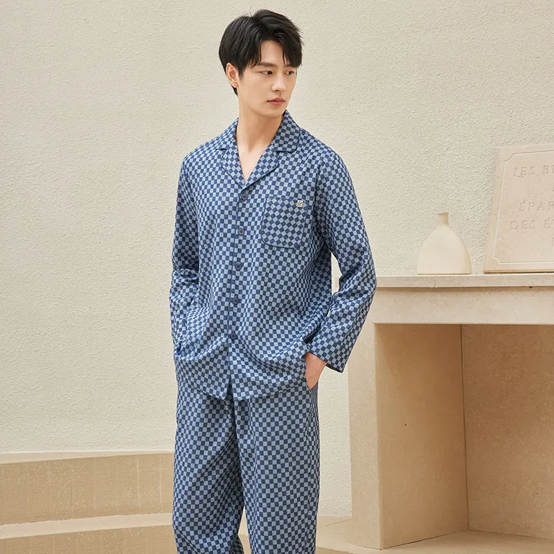 MB Pajama Set Men's Planet Blue-4