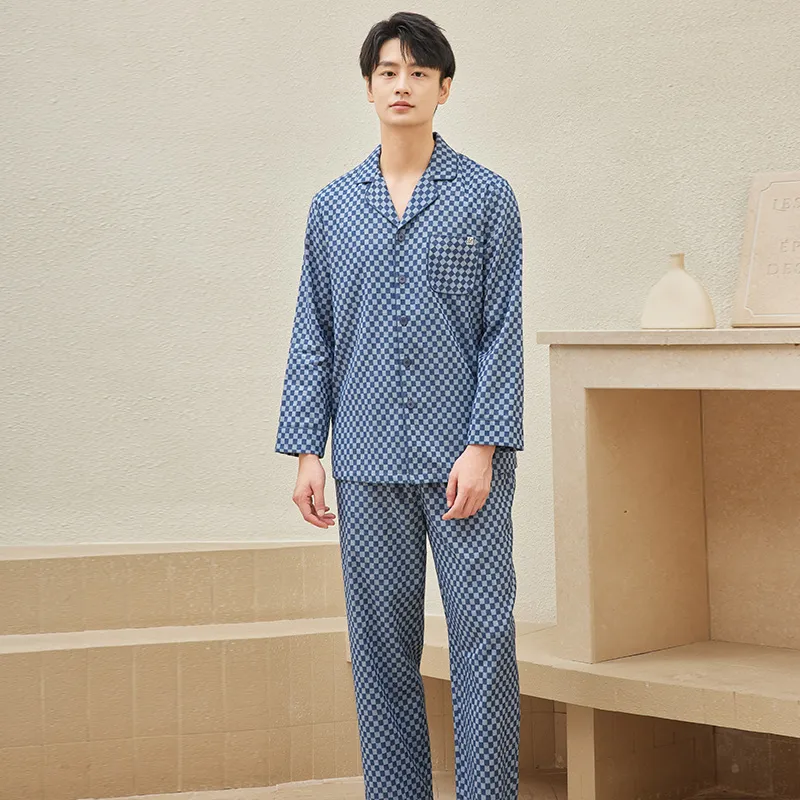 MB Pajama Set Men's Planet Blue-3