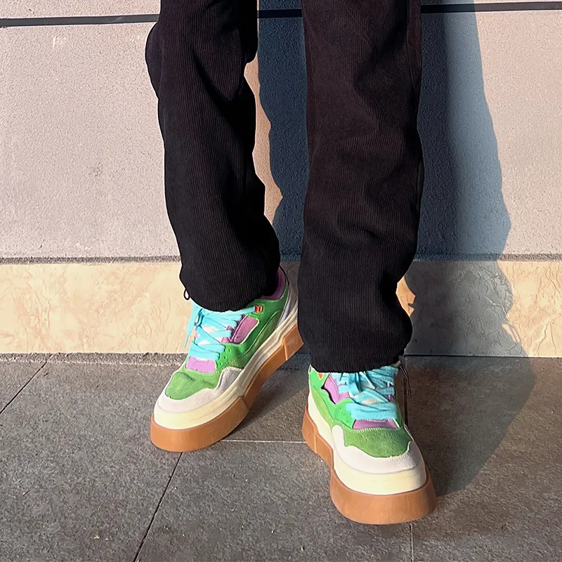 NOCOPY Anti-Slip And Wear-Resistant Height Increasing Low-Top Skateboard Shoes Unisex-18