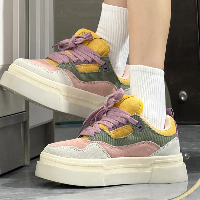 NOCOPY Anti-Slip And Wear-Resistant Height Increasing Low-Top Skateboard Shoes Unisex-12