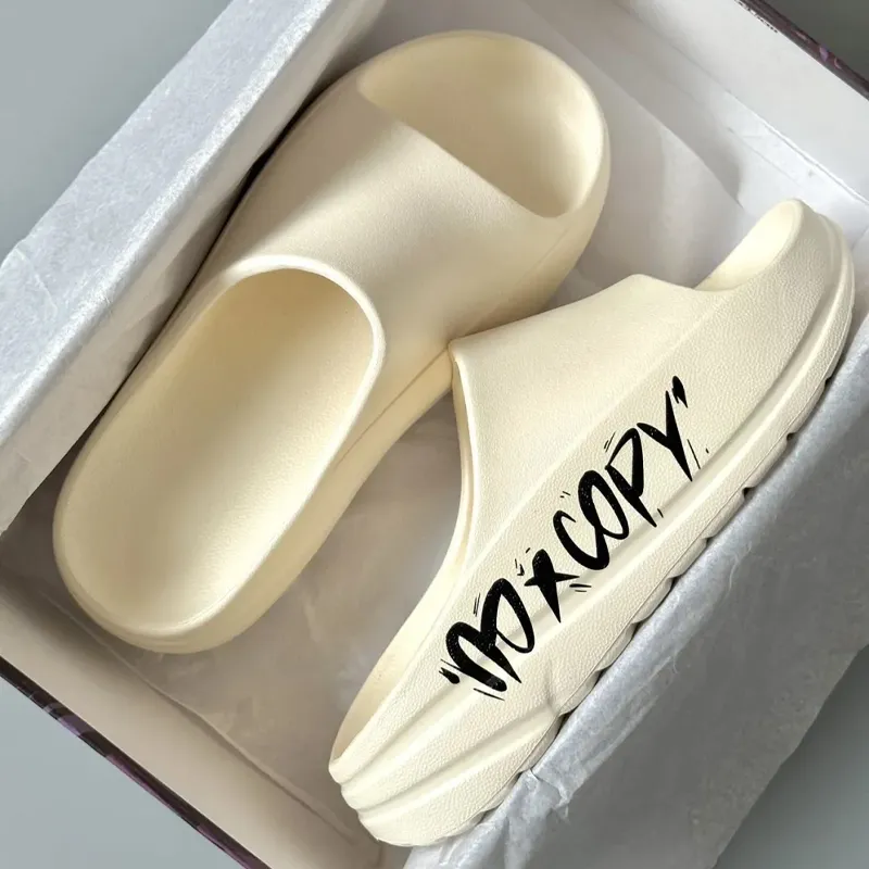 NOCOPY Slide Slippers Unisex Beige-5