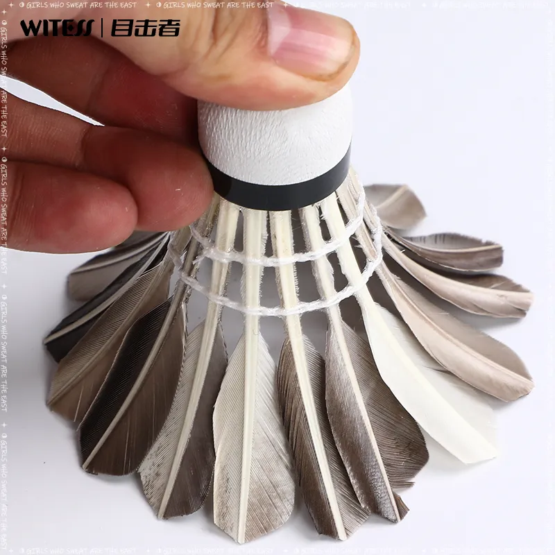 WITESS M3 12 Pack Duck Feather Amateur Training Exclusive Shuttlecocks-6