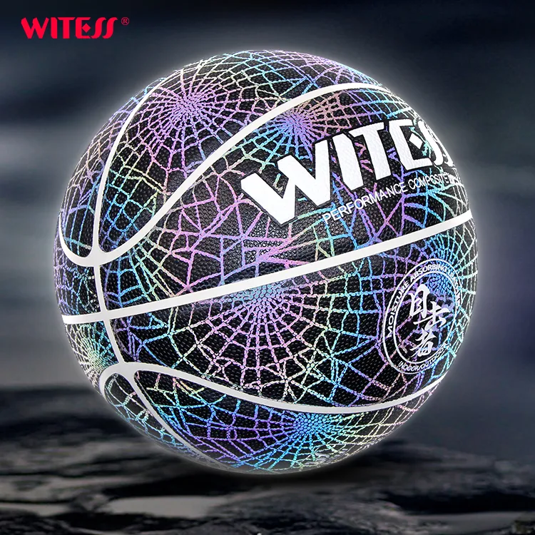 WITESS PU Basketball No. 7/Standard Training Reflective Unisex-10