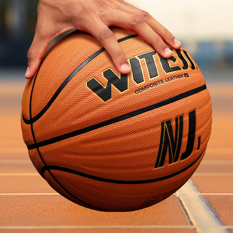 WITESS Microfiber Leather Basketball Orange Size 7 Training Unisex-6