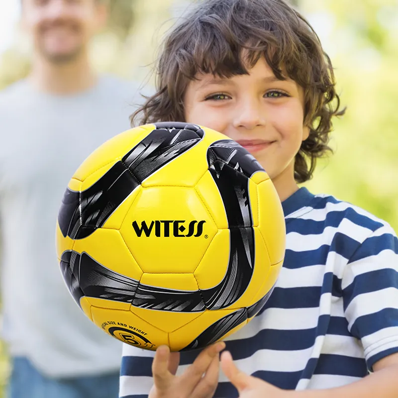 WITESS No. 3/4/5 Training Soccer PVC Machine Stitched Soccer Ball Unisex-33