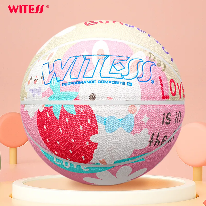 WITESS Eyewitness Series PU Basketball Pink Size 7 Training Unisex-8