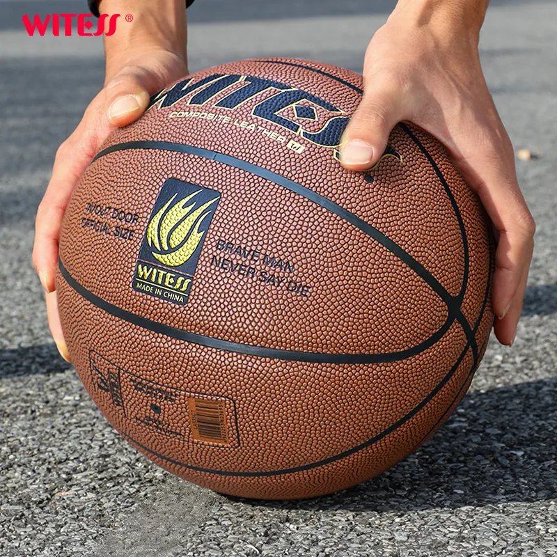 WITESS Synthetic Leather Basketball Size 7 Indoor Outdoor Universal Unisex-6