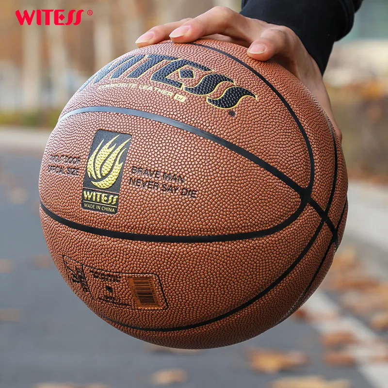 WITESS Synthetic Leather Basketball Size 7 Indoor Outdoor Universal Unisex-5