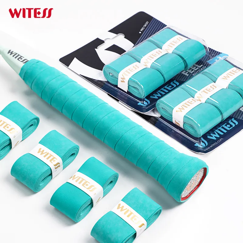 WITESS Badminton Grip Tape PU Training Competition Type Thin 3 Pack In 1 Box-10