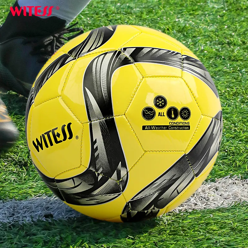 WITESS No. 3/4/5 Training Soccer PVC Machine Stitched Soccer Ball Unisex-25