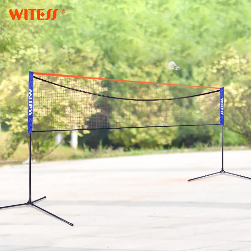 WITESS Foldable And Portable Badminton Nets Alloy Tube Indoor And Outdoor 2.1m 6.1 Beige-30
