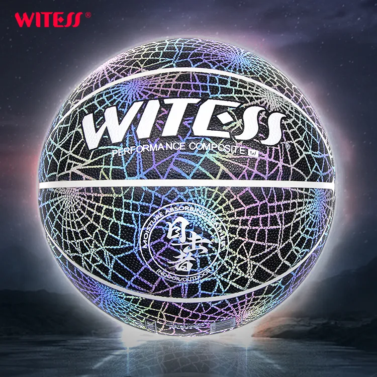 WITESS PU Basketball No. 7/Standard Training Reflective Unisex-9
